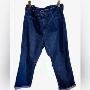 NYDJ Women's Ankle & Cropped Jeans - Dark Blue - size 14